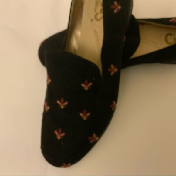 Circus by Sam Edelman Black Floral Print Harlem Loafers Women’s Size 7.5M - Picture 7 of 12